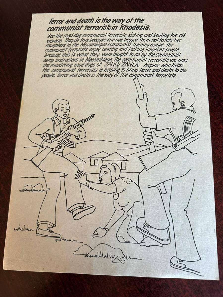 Original Rhodesian propaganda leaflet