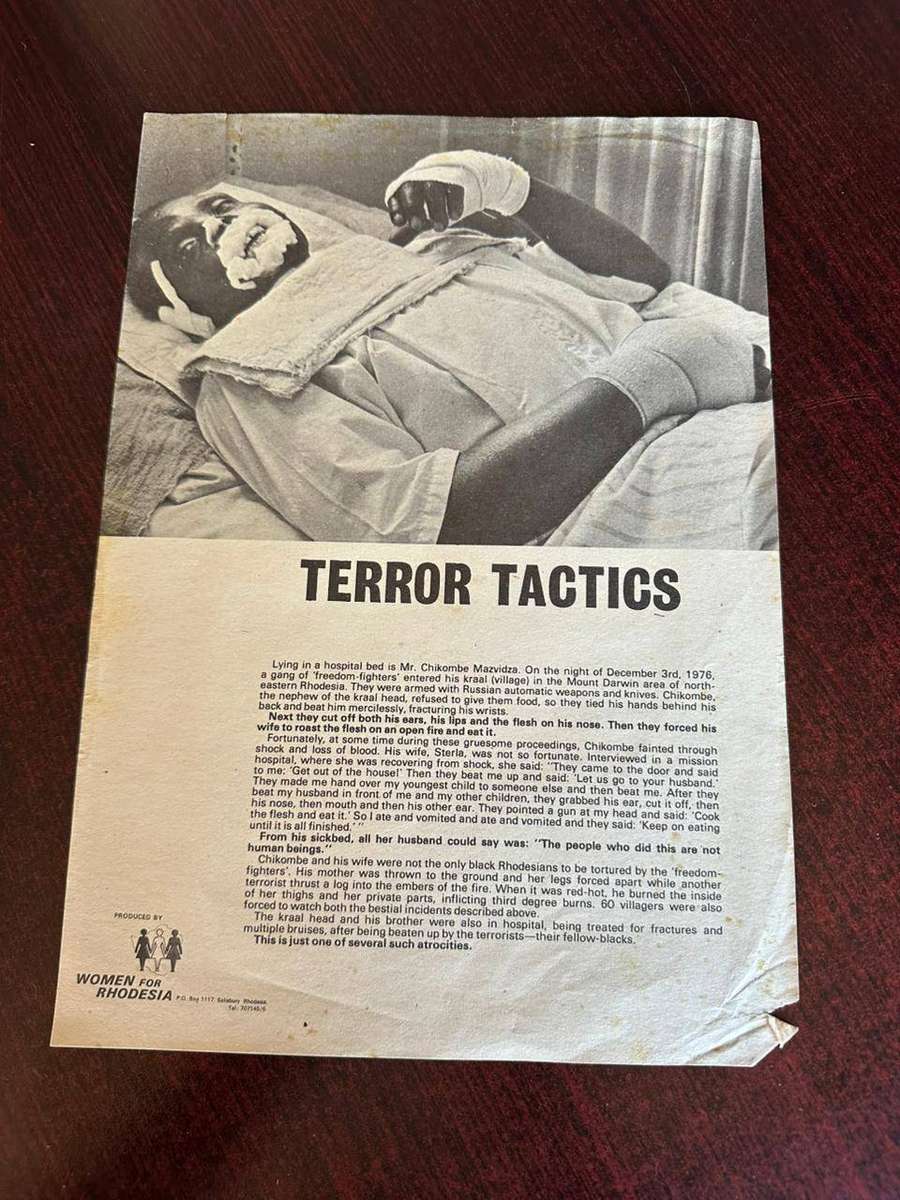 Original Rhodesian propaganda leaflet