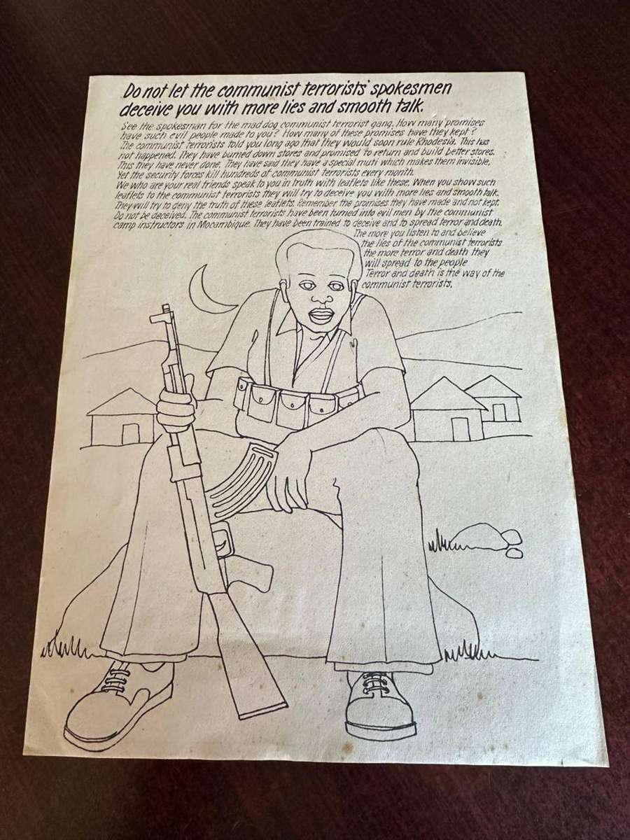 Original Rhodesian propaganda leaflet