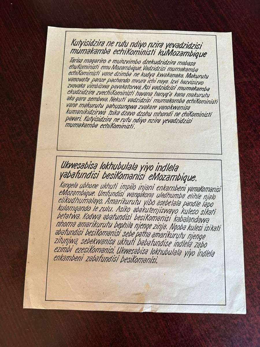 Original Rhodesian propaganda leaflet