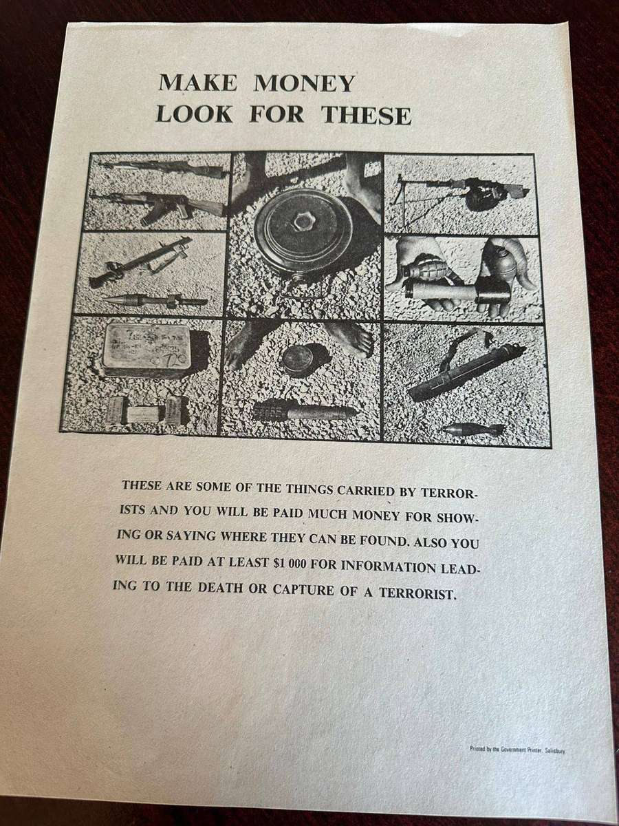 Original Rhodesian propaganda leaflet