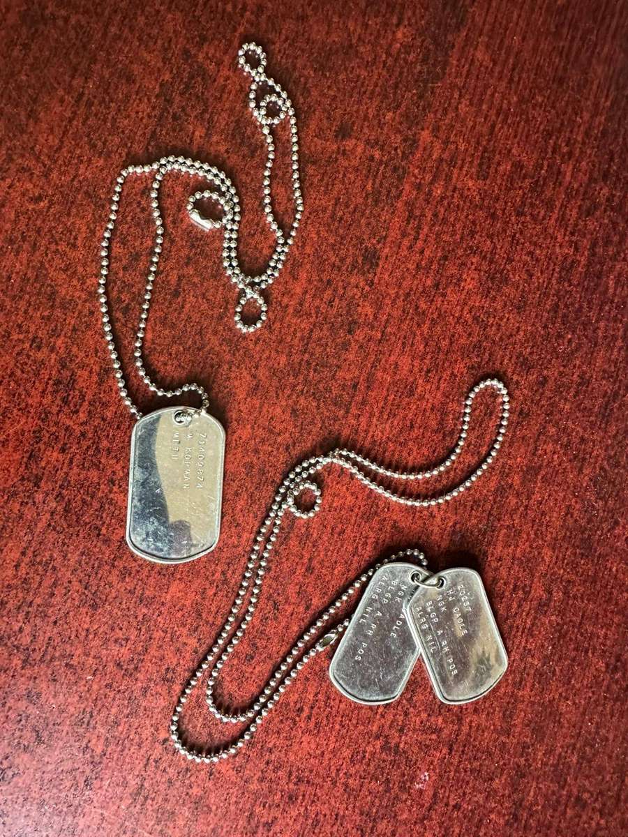 2x Dog tags. Sold together.