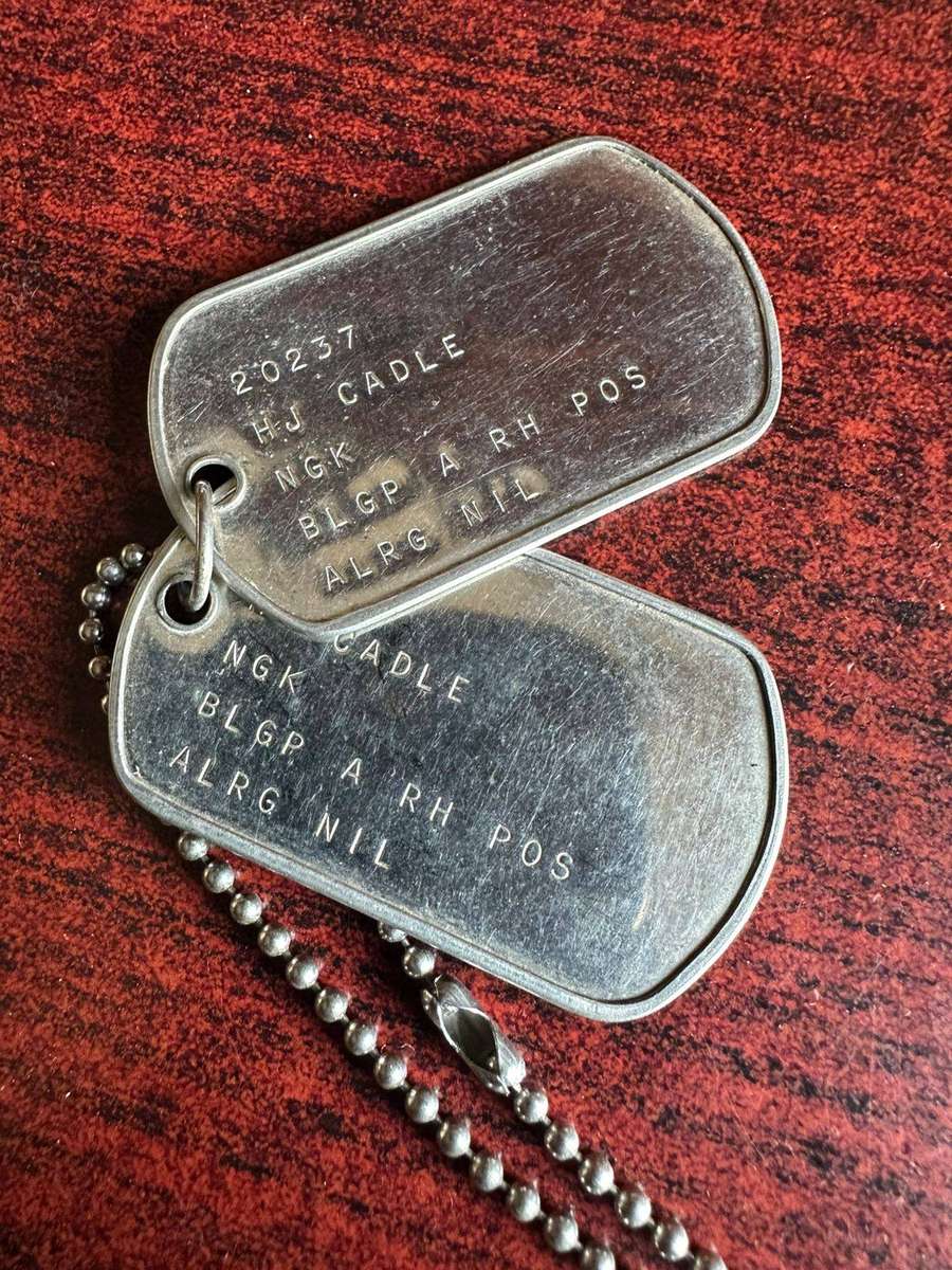 2x Dog tags. Sold together.