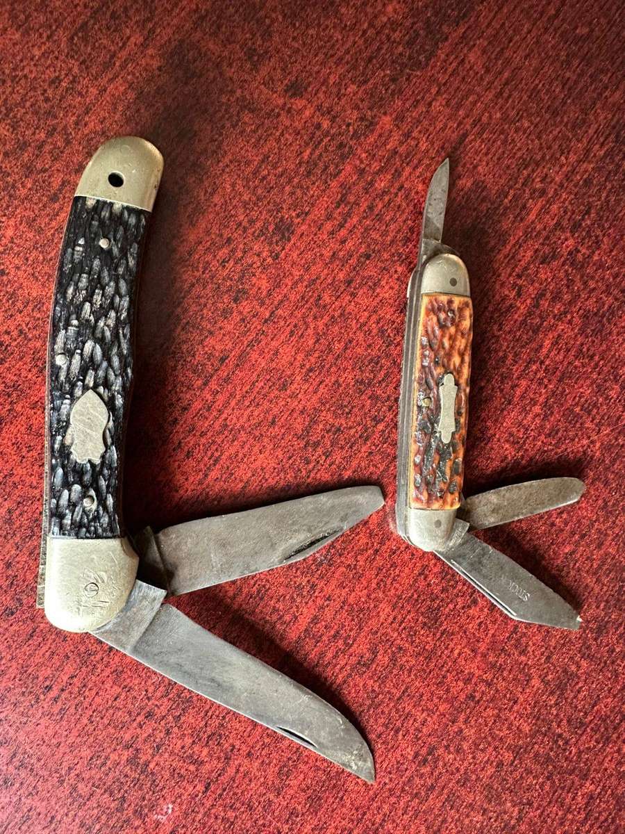 Combination of 2 knives. Sold together. Please look at pictures for more info. Total length 18,5 and