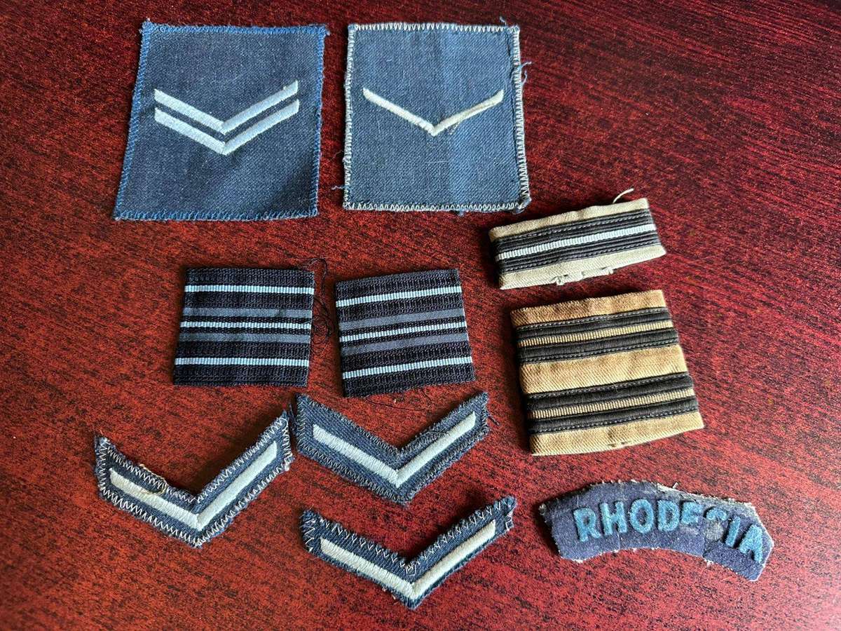 Rhodesia air force mixed lot. 10 Items in total.