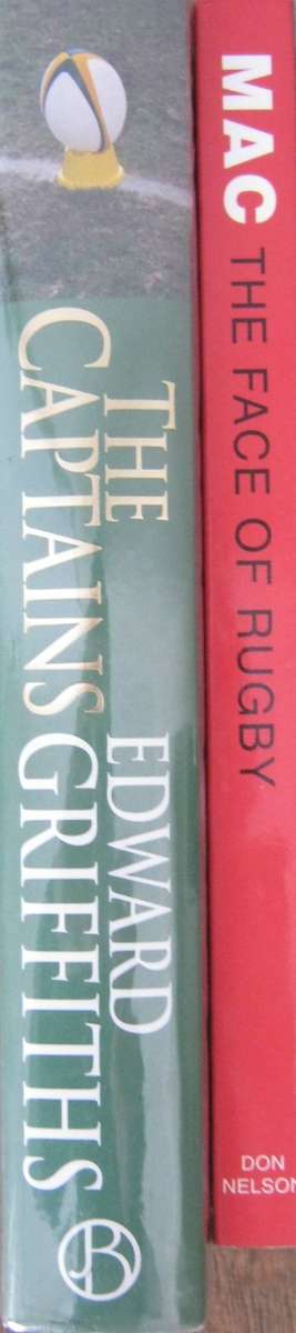 2 Signed Rugby Books: The Captains & Mac The Face of Rugby