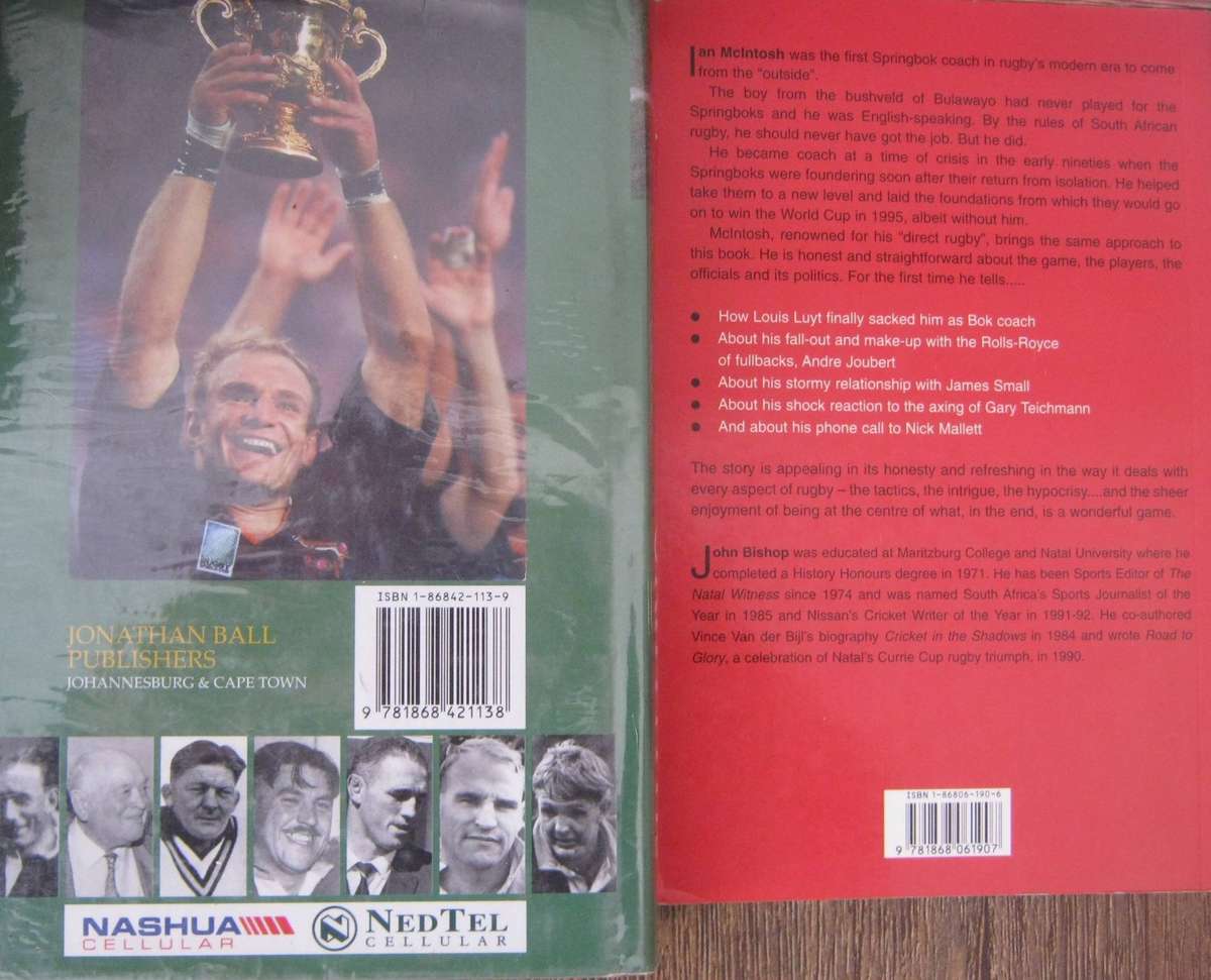 2 Signed Rugby Books: The Captains & Mac The Face of Rugby