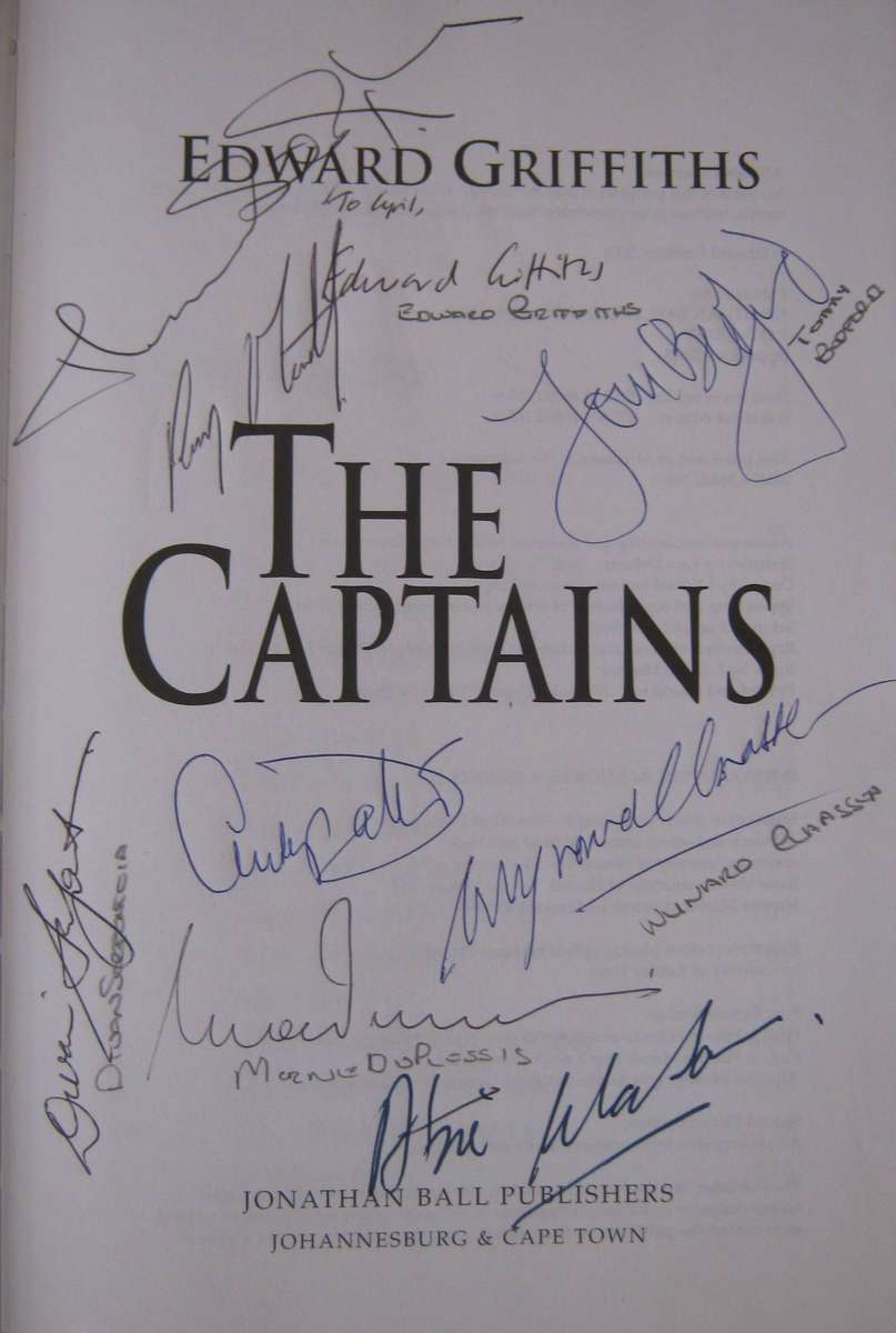 2 Signed Rugby Books: The Captains & Mac The Face of Rugby