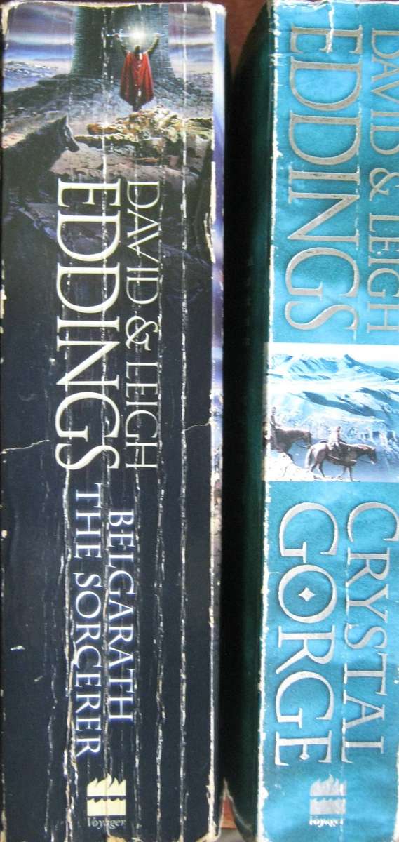 2 David & Leigh Eddings Books: Belgarath The Sorcerer | Crystal Gorge