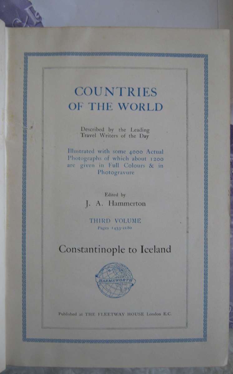 Countries of the World - 4 Volumes  Fully Illustrated