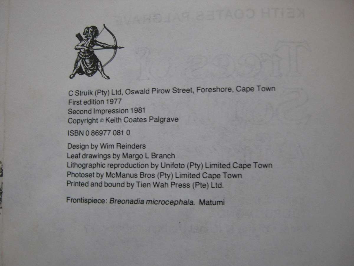 Trees of Southern Africa Keith Coates Palgrave | R B Drummond