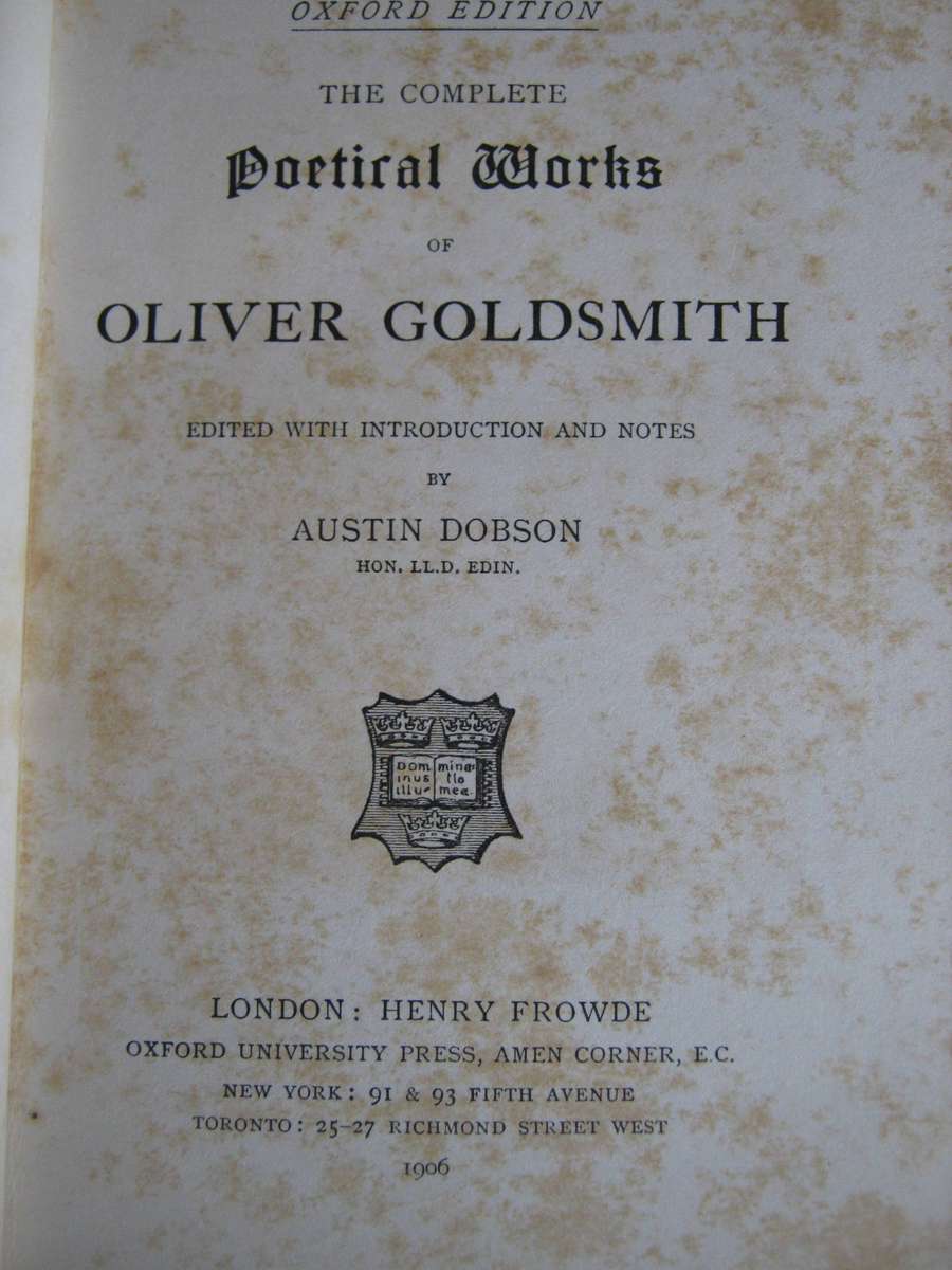 Poetical  Works of Goldsmith