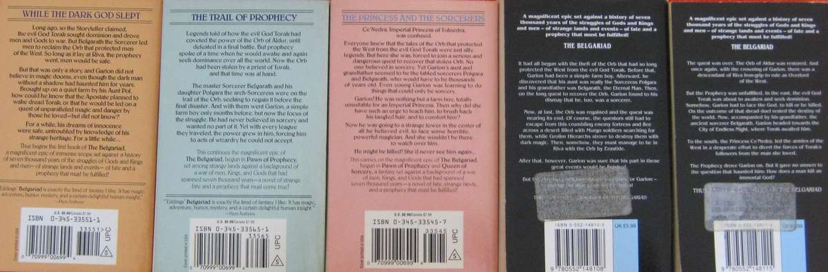 The Belgariad: Complete Set of 5 Books - David Eddings