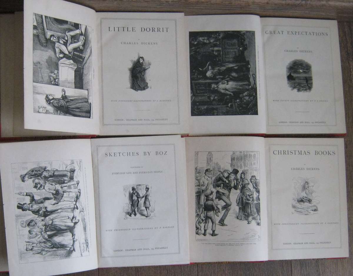 Charles Dickens Works - 14 Volume Set. Fully Illustrated.