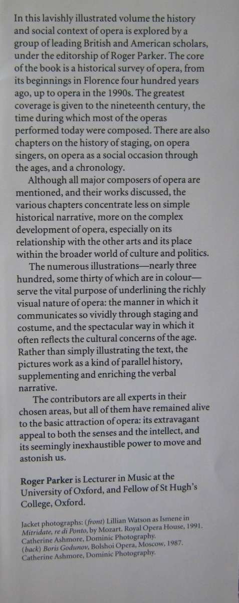 The Oxford Illustrated History of Opera Edited by Roger Parker