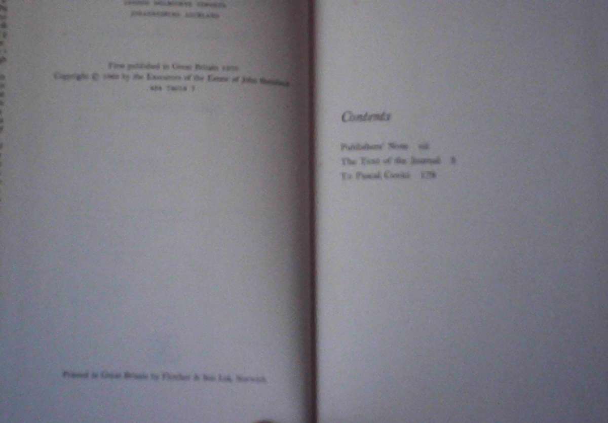 Journal of a Novel  John Steinbeck ( The East of Eden letters)