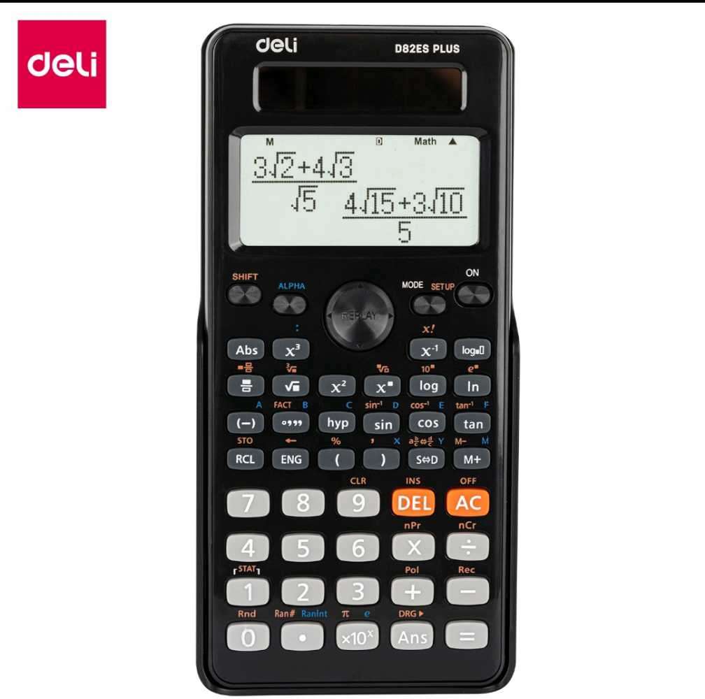 Deli D82ES Scientific Calculator - Advanced Functions & Dual Power