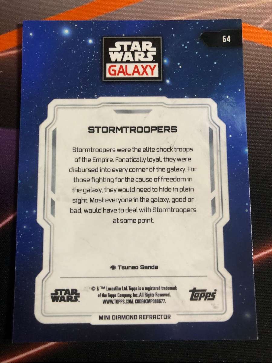 Stormtroopers RARE REFRACTOR Star Wars Galaxy trading card