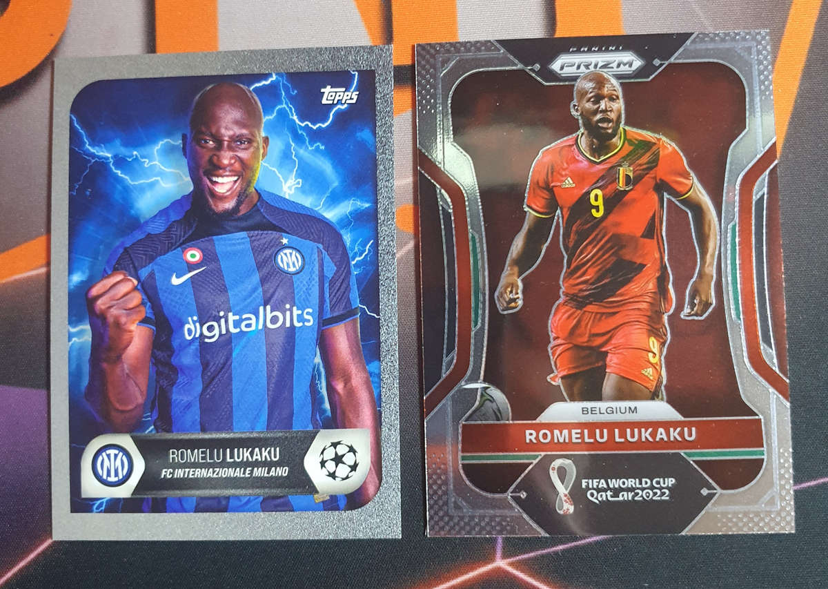 Romelu Lukaku BUNDLE of 2 Rare soccer trading cards