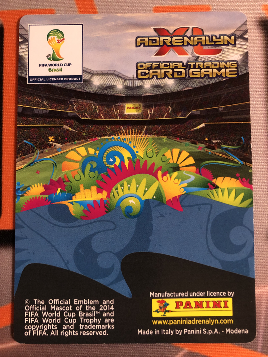 Neymar Jnr & Hulk DOUBLE TROUBLE Holographic  2014 XL Adrenalyne Ultra RARE soccer trading card