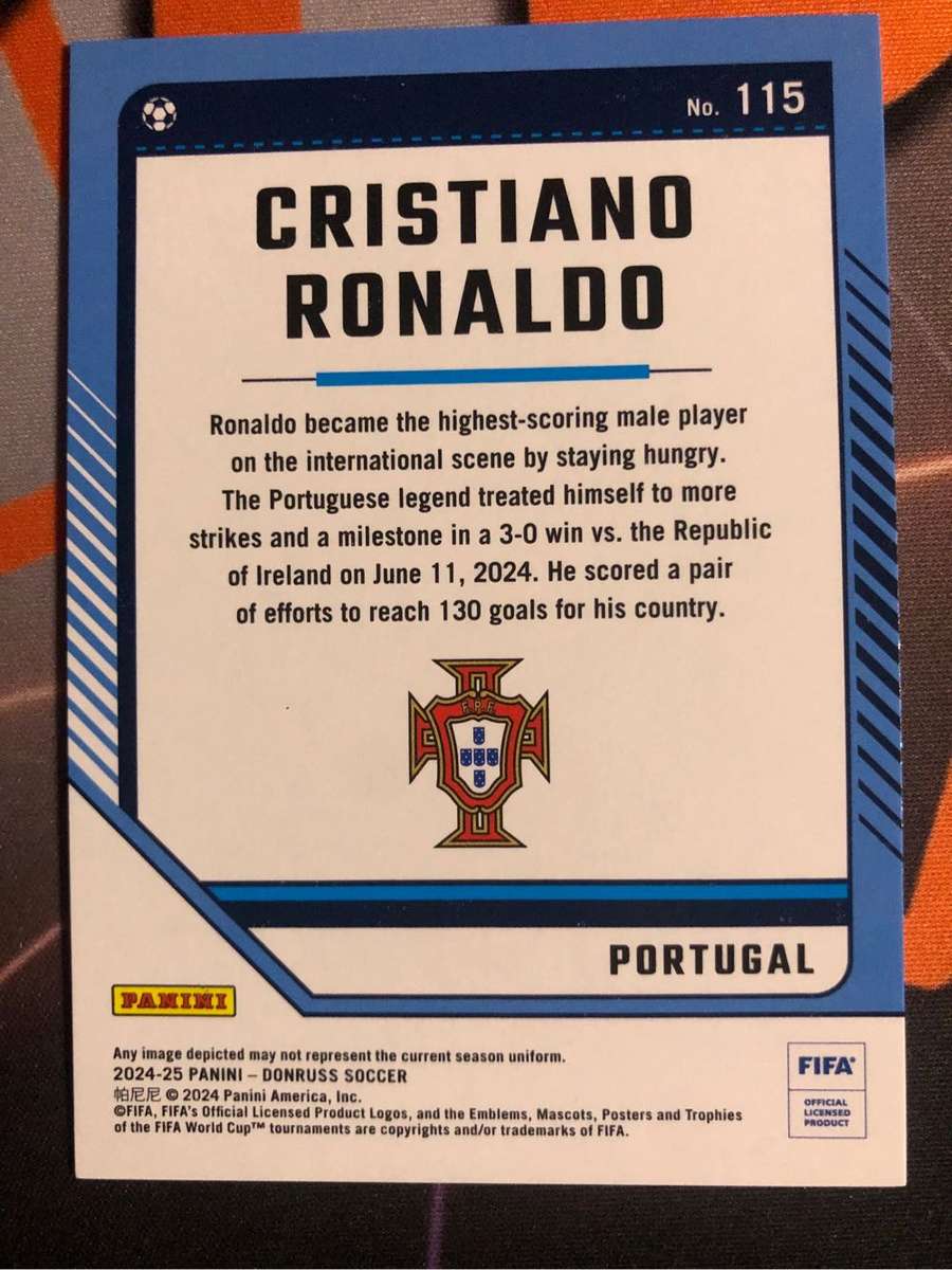 Cristiano Ronaldo CUBIC Parallel Donruss NEW Premium 2024-2025 Soccer trading card