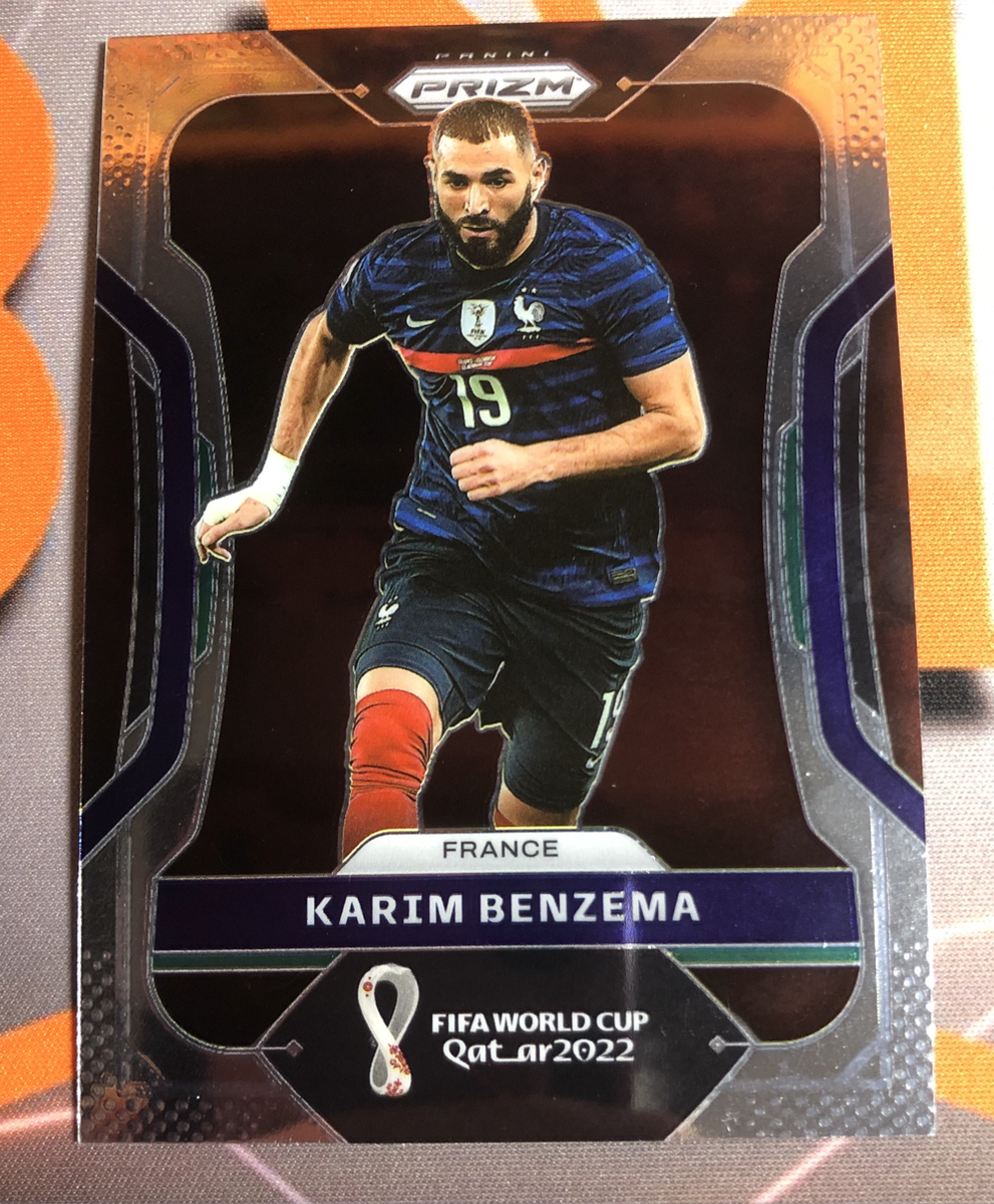 Karim Benzema Rare Prizm World Cup 2022 soccer trading card