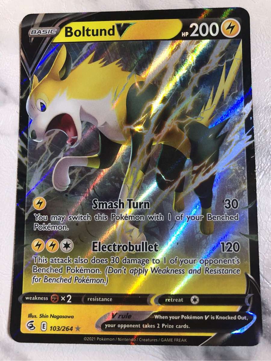 Boltund 2 Pokemon trading card BUNDLE