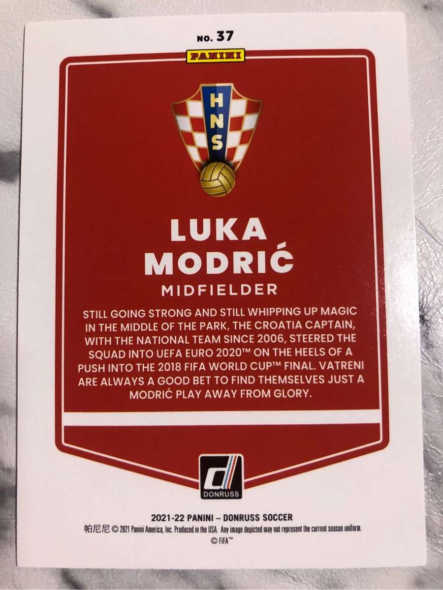 Luka Modric Donruss 2021 Road to Qatar Soccer trading