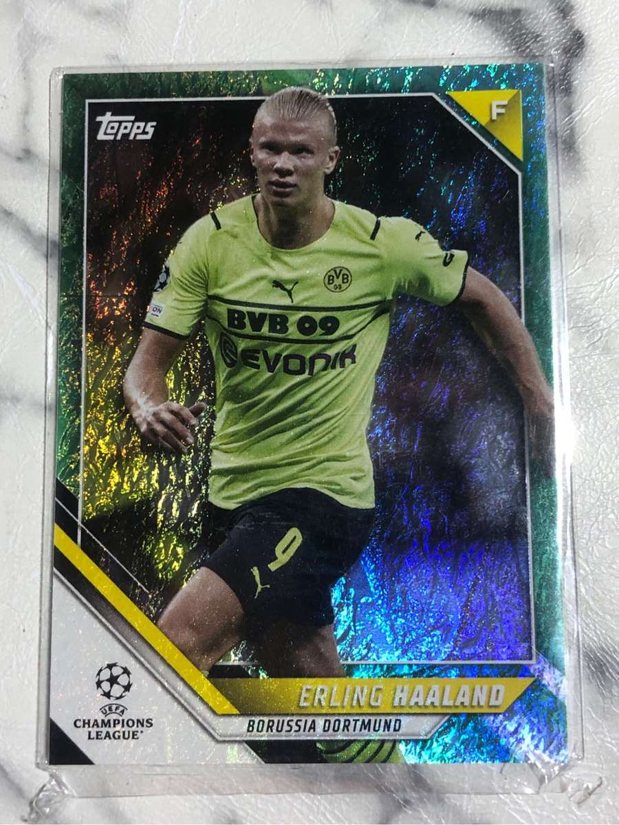 Erling Haaland RARE Topps Jade edition 2022 Soccer trading card 