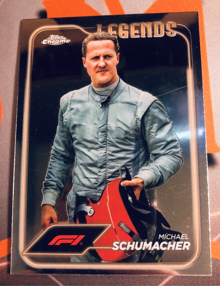 Michael Schumacher F1 Topps Chrome trading card
