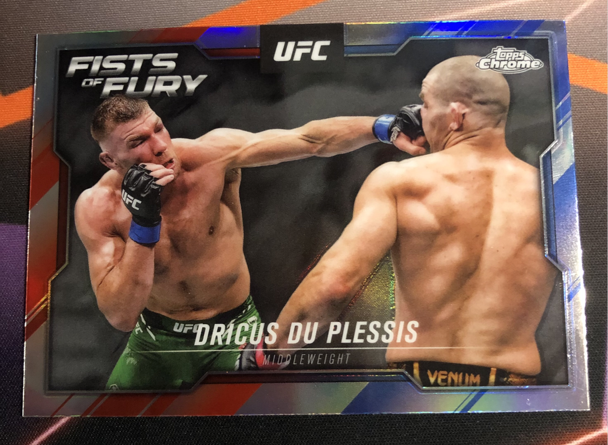 Dricus Du Plesis FISTS OF FURY Rare NEW Topps UFC trading card
