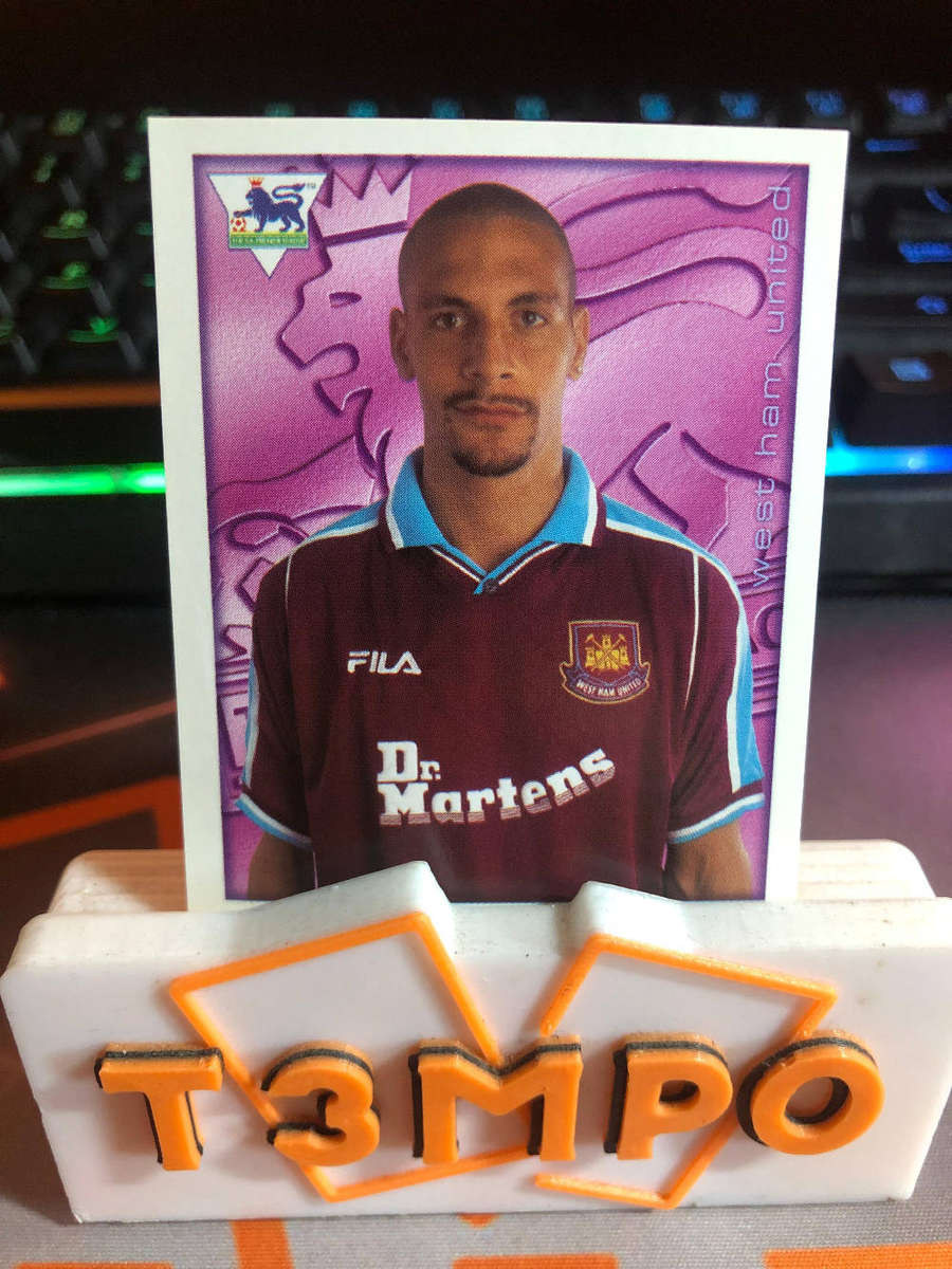 Rio Ferdinand #244 VINTAGE 1998 Premier League sticker (Near Mint)