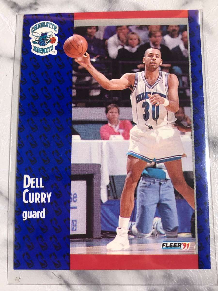 Dell Curry (Steph Currys Dad) Fleer 1991 NBA trading card