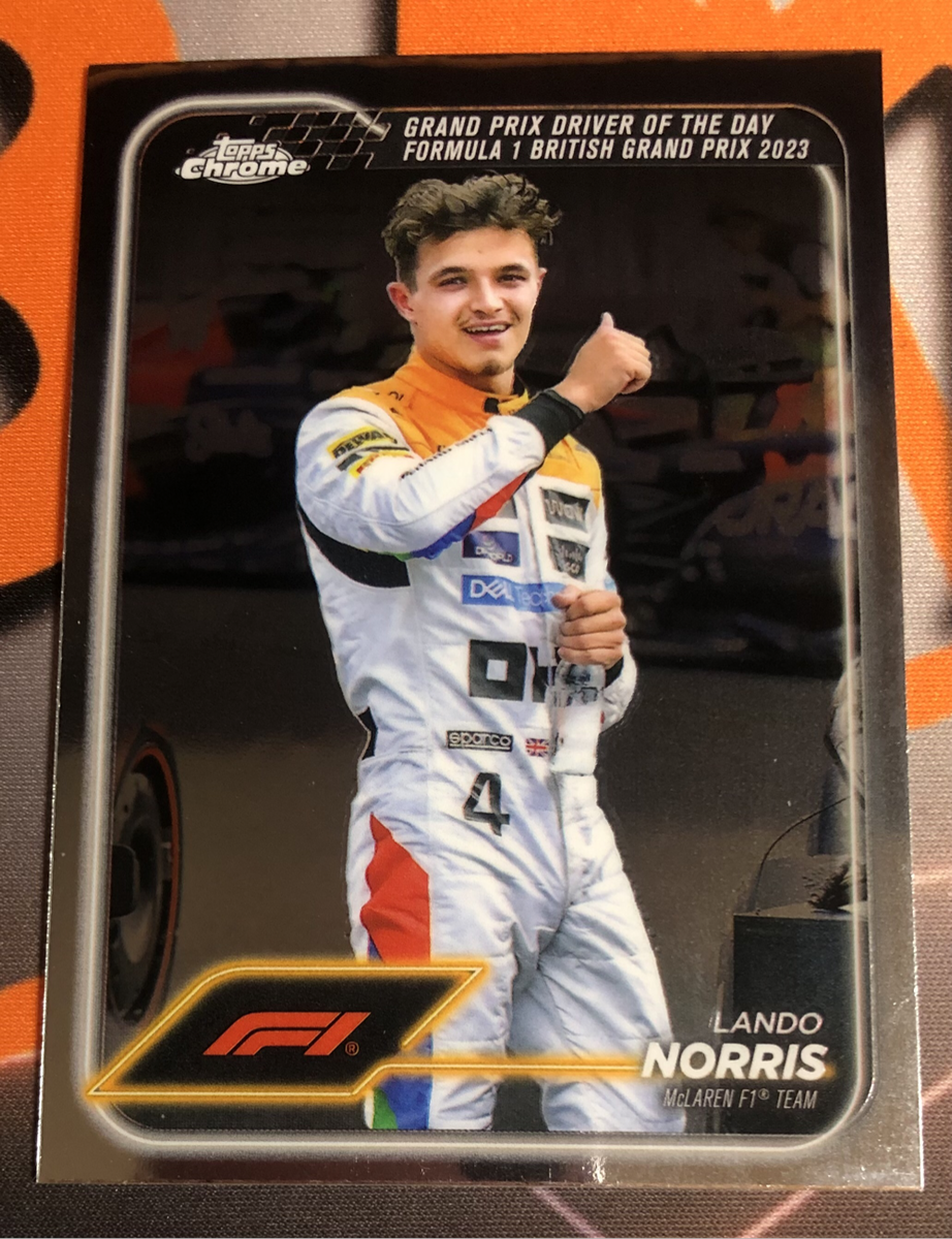 Lando Norris Formula One Topps Chrome F1 trading card 