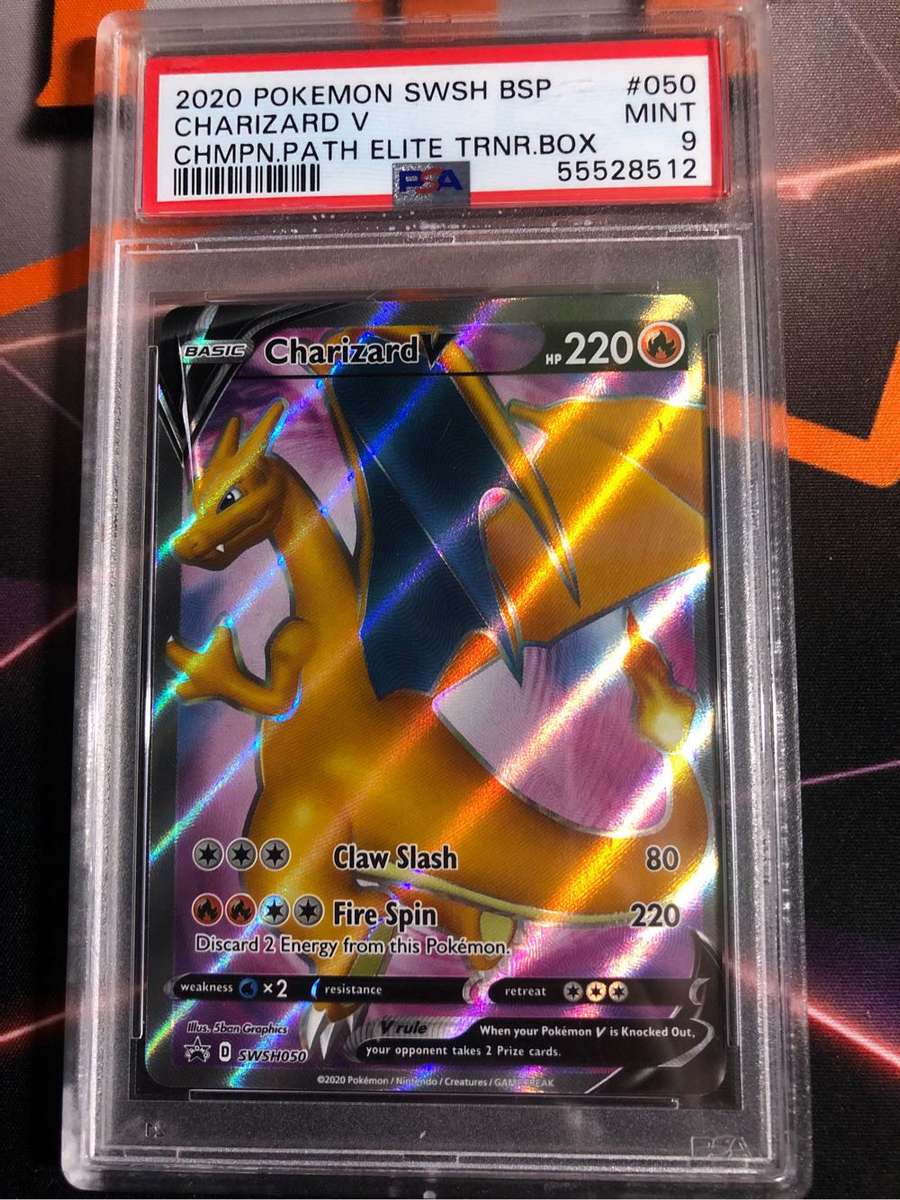 Charizard V 2020 SWSH BSP PSA 9 Graded SLAB Pokemon trading card
