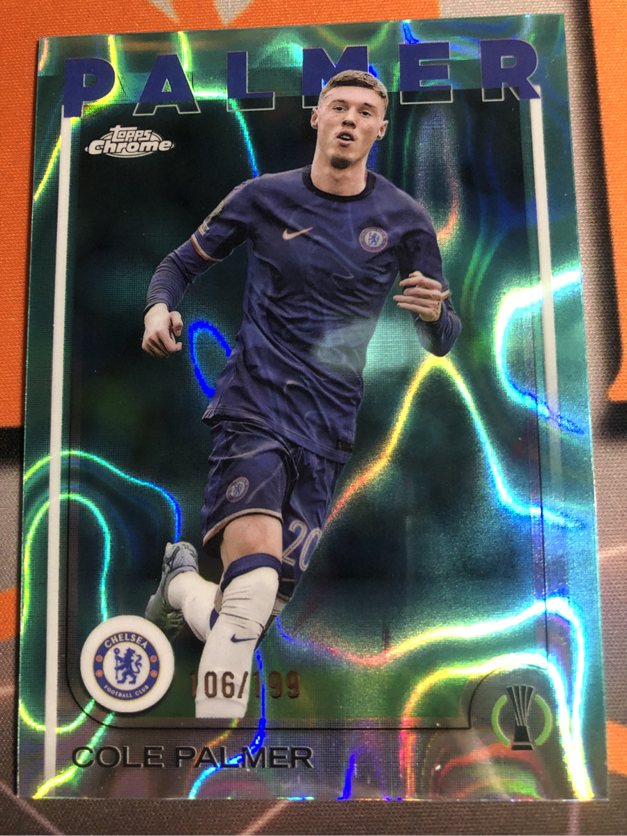 Cole Palmer AQUA Lava Numbered out of 199 NEW Topps 2025 soccer trading card