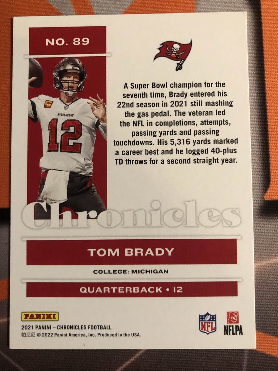Tom Brady CHRONICLES 2021 NFL American Football  trading card