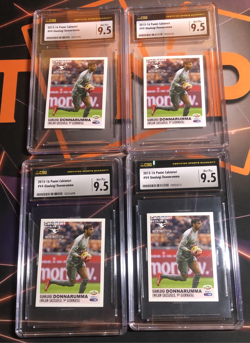 Donnarumma 2015 ROOKIE sticker CGS 9.5 graded soccer trading card