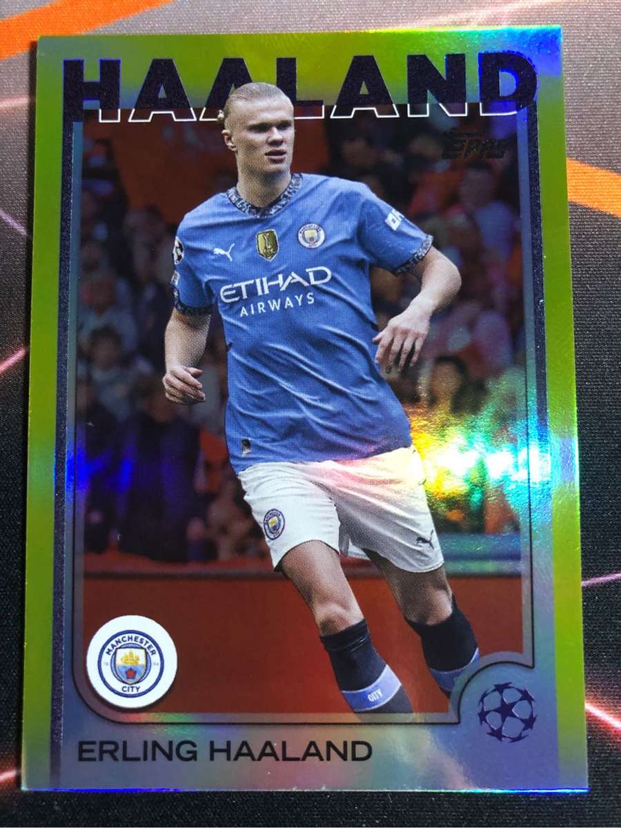 Erling Haaland NUMBERED out of 175 NEW Topps 2025 Soccer trading card