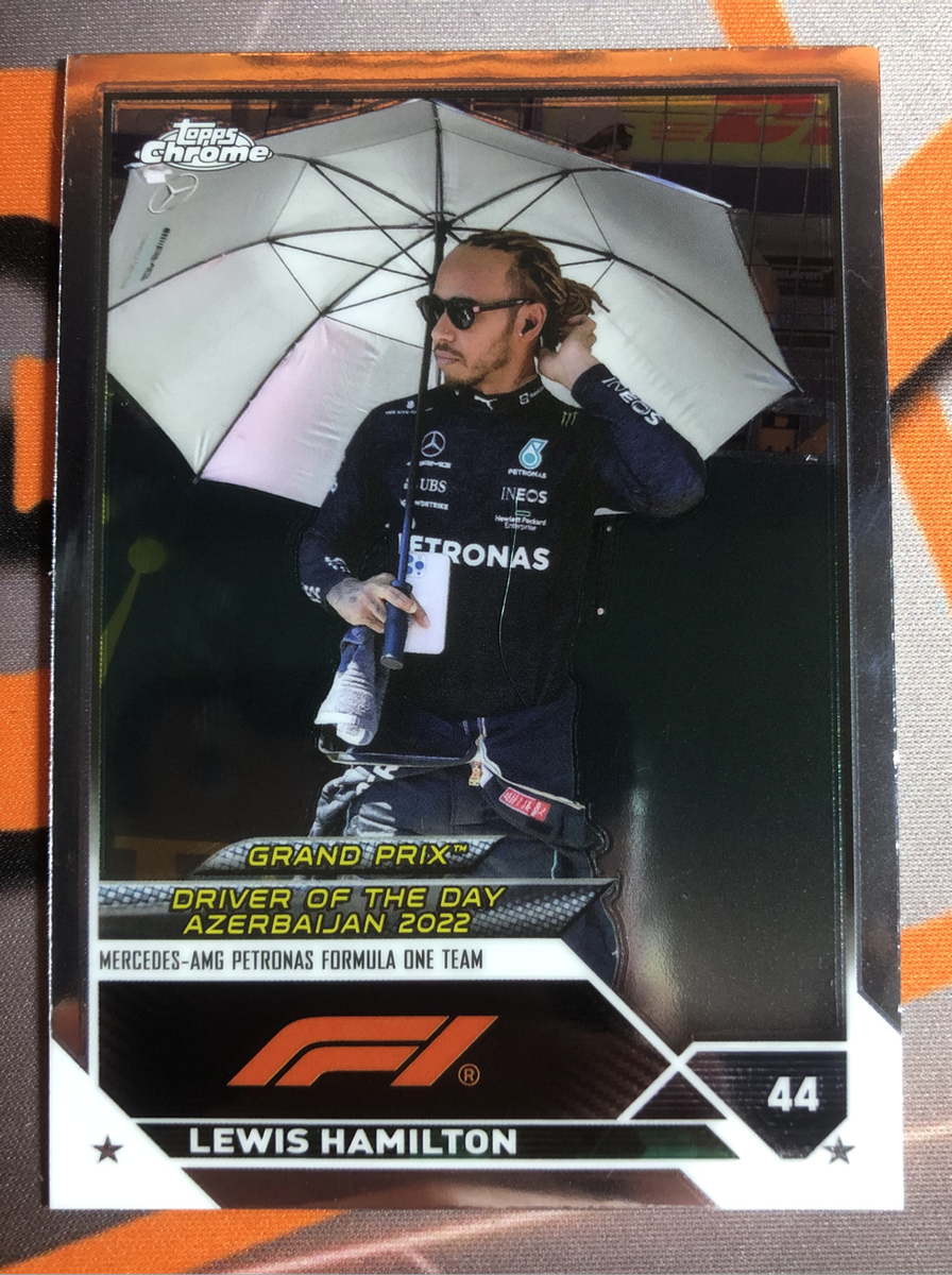 Lewis Hamilton RARE Formula One 2023 F1 Topps Chrome trading card