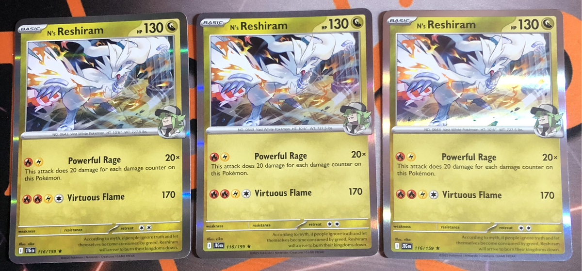 Ns Reshiram HOLO 116/159 Pokemon trading card