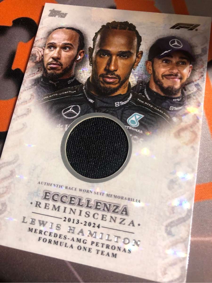 Lewis Hamilton Race worn patch F1 trading card