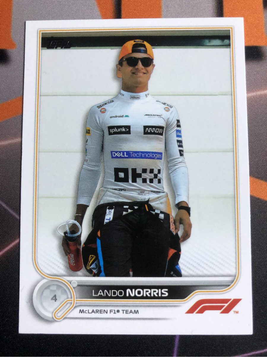 Lando Norris Topps 2022 F1 Formula One trading card