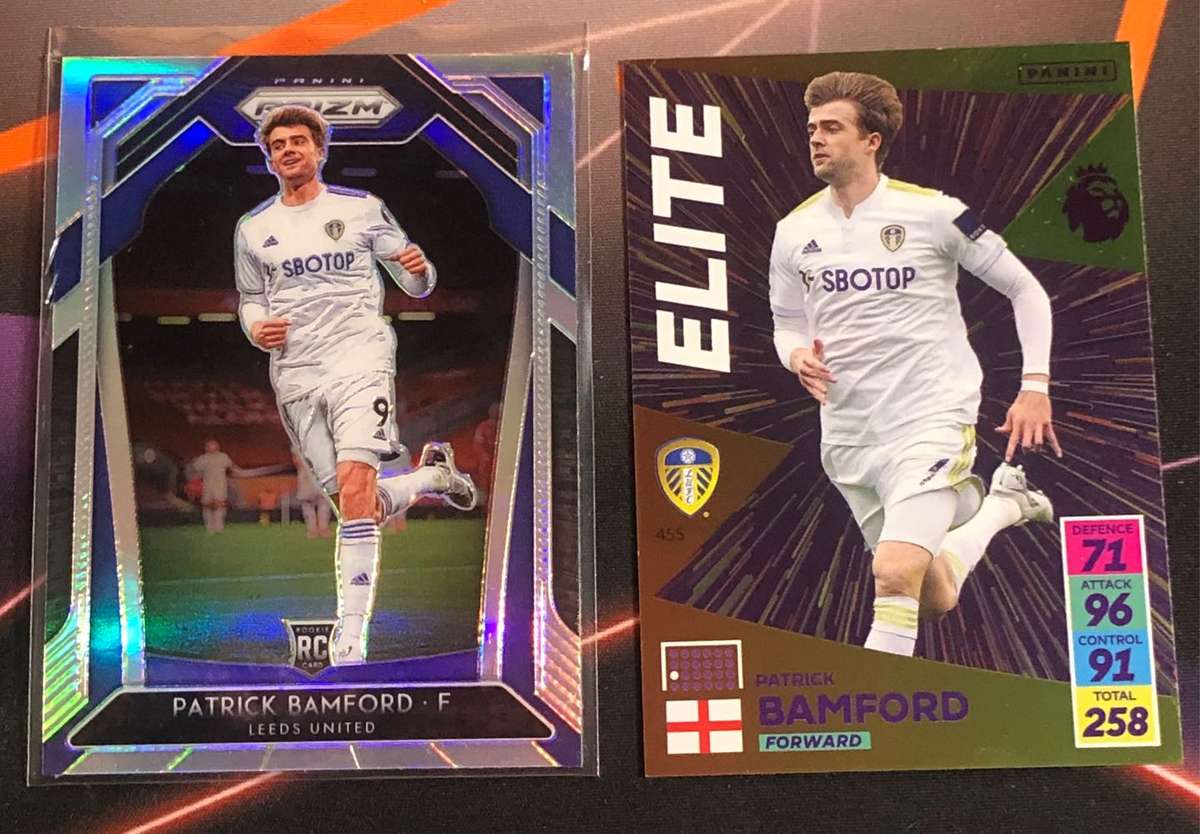 Patrick Bamford BUNDLE of 2 Soccer trading cards 