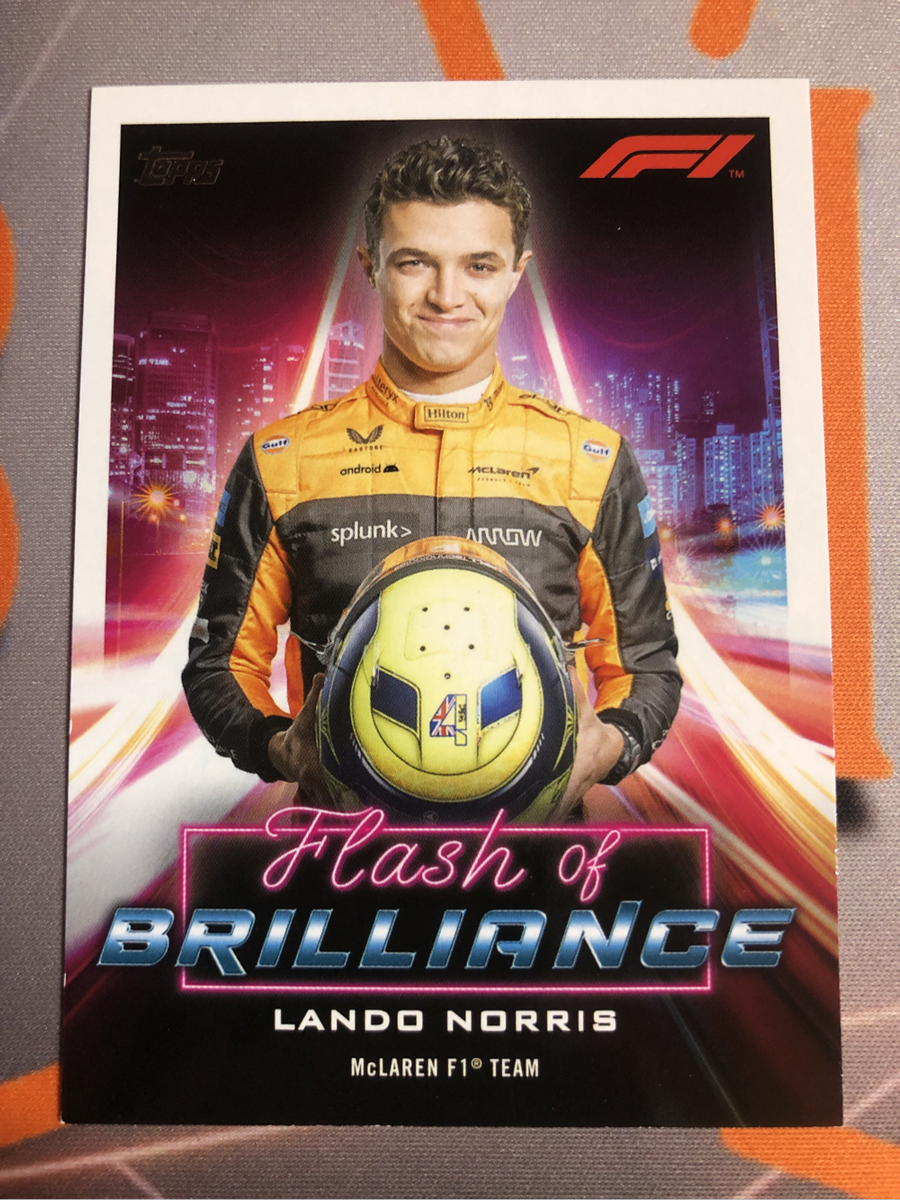 Lando Norris Formula One Topps Chrome F1 trading card