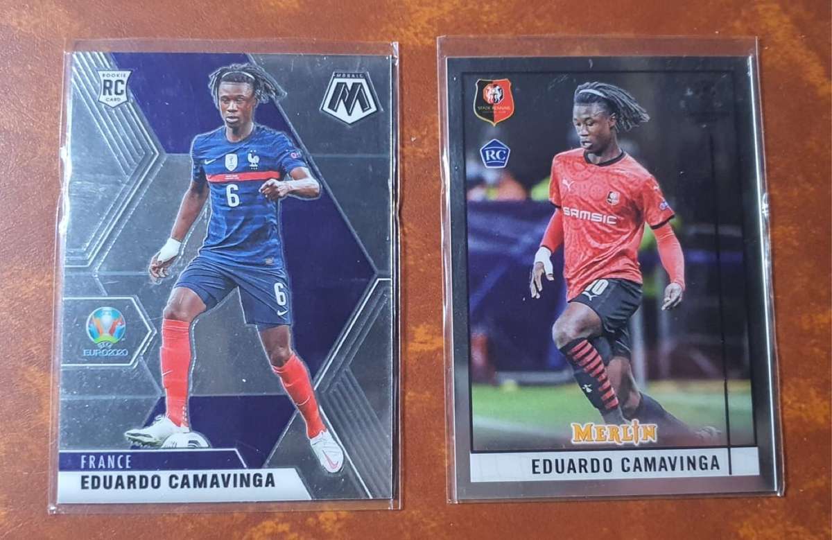 Eduardo Camavinga ROOKIE Lot of 2 Rare base cards 2020
