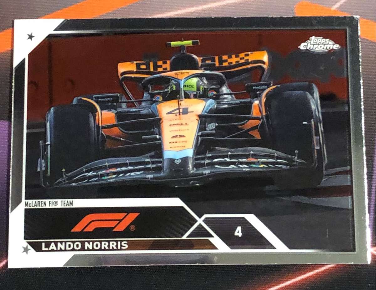 Lando Norris BASE F1 Topps chrome 2023 Formula One trading card