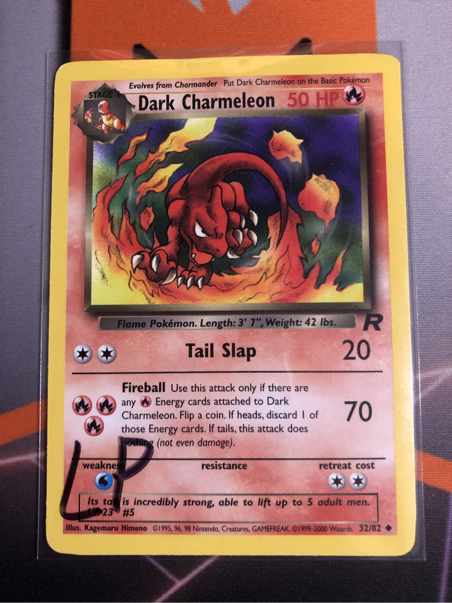 Dark Charmeleon Team Rocket 32/82 VINTAGE 2000 Pokémon trading card (Lightly played)