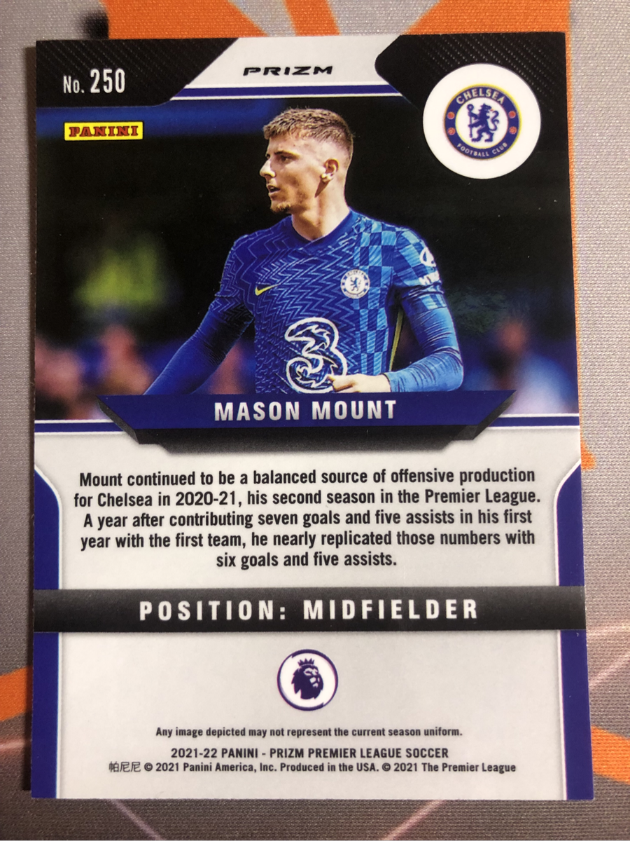 Mason mount Pink cracked Ice Prizm 2022 Soccer trading cards