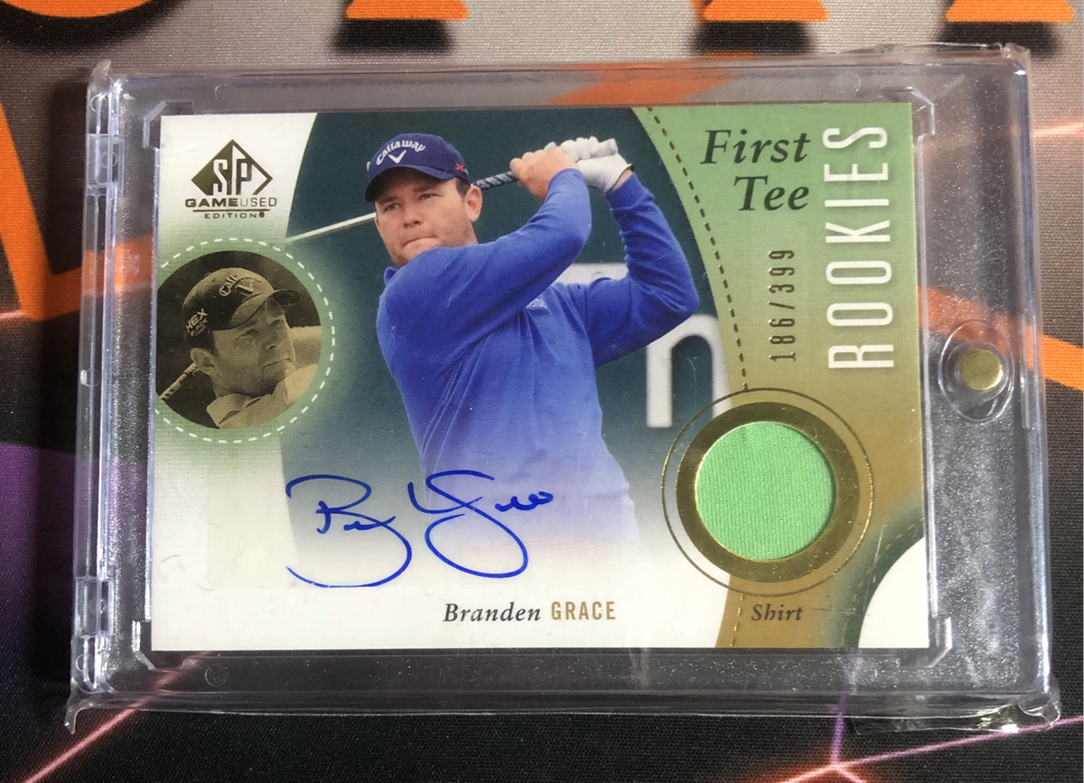 Branden Grace ROOKIE Patch Autograph  NUMBERED out of 399 2013 Golf trading card